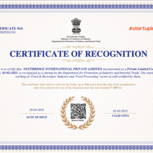 Certificate of recognization